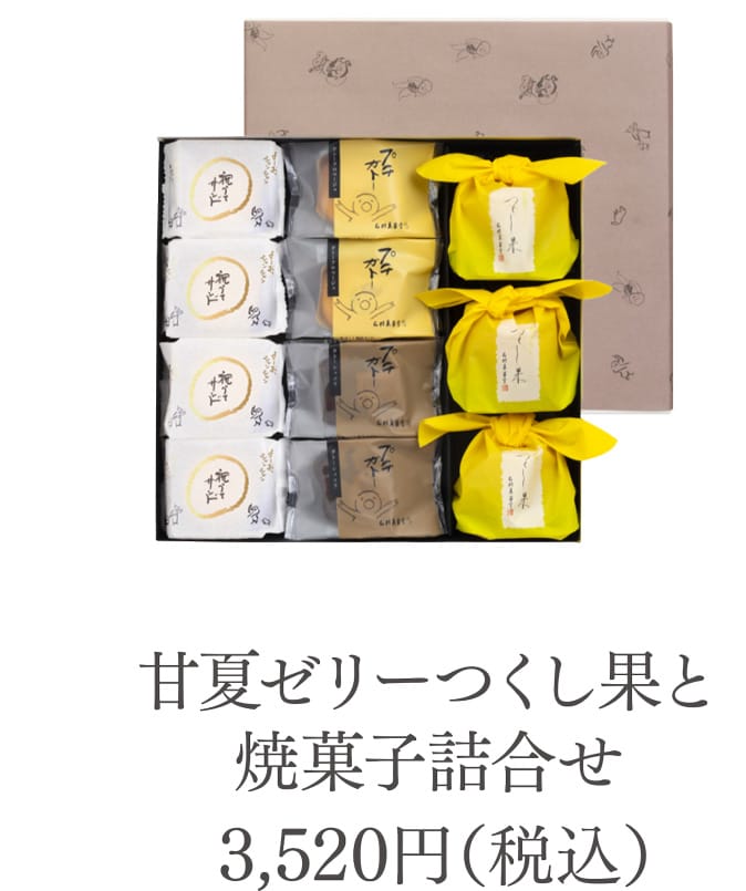 甘夏ゼリーつくし果と焼菓子詰合せ 3,520円（税込）