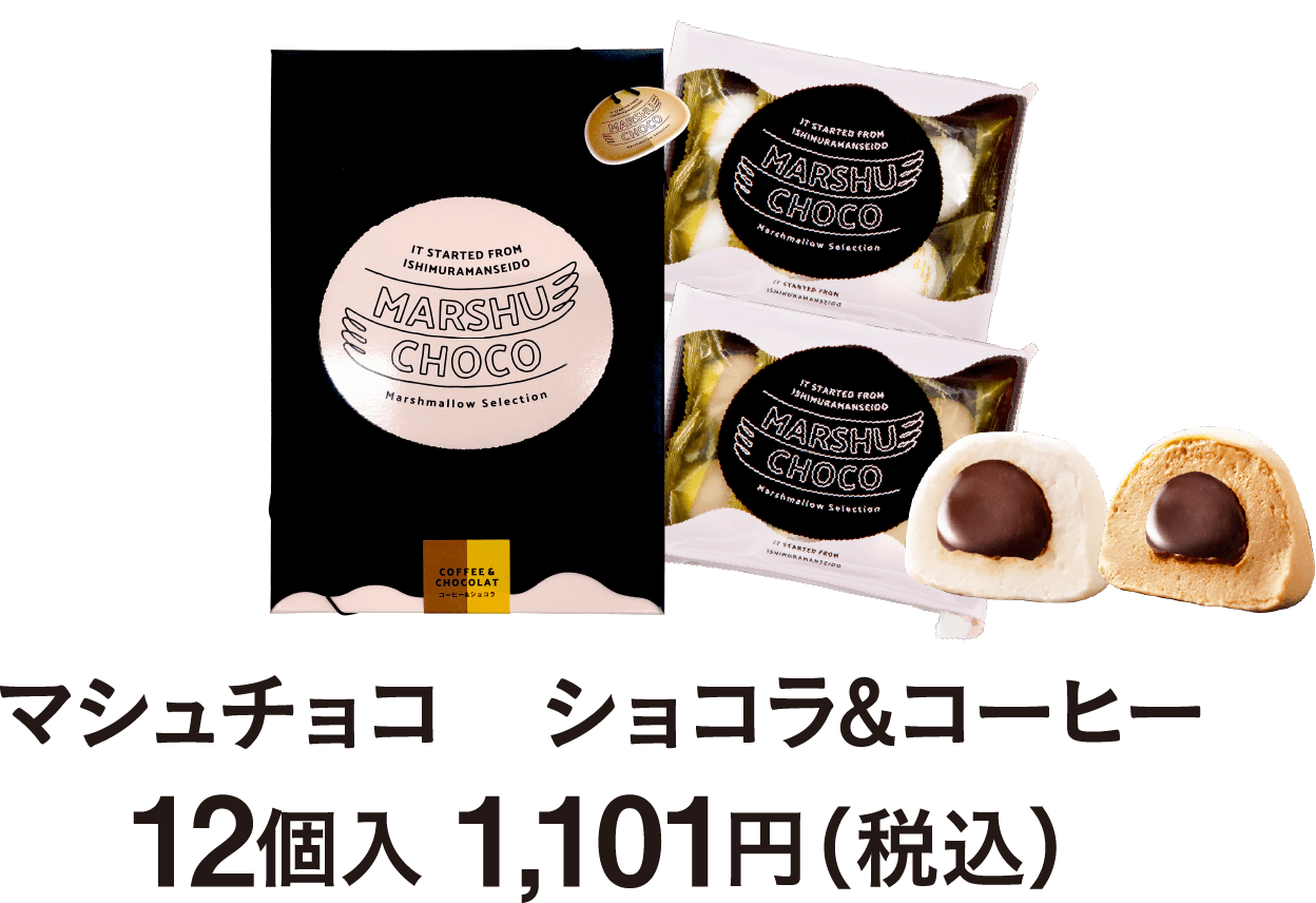 マシュチョコ　ショコラ and コーヒー 12個入 1,101円（税込）